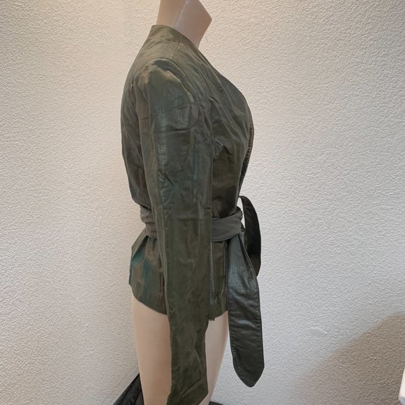 Vintage Sakowitz Joray lightweight jacket with belt size small pre owned - Picture 3 of 11
